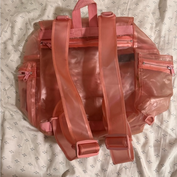 Vintage 90’s Gap Pink PVC Back Pack - Picture 6 of 10
